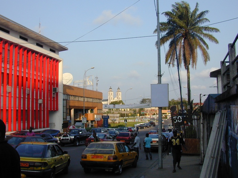Bonanja, vue vers l'église catholique