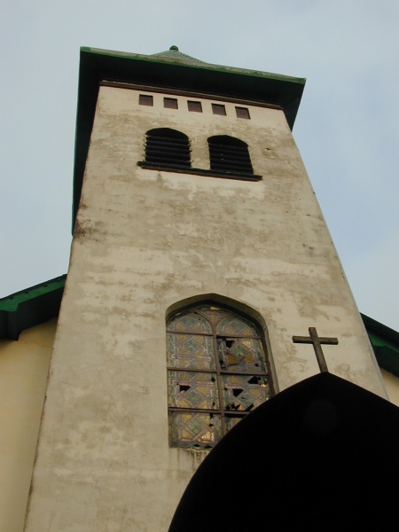 le clocher vers le ciel, le vitrail